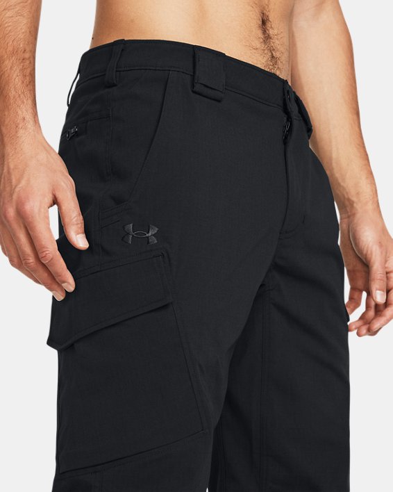 Men's UA Tactical Elite Cargo Pants in Black image number 3